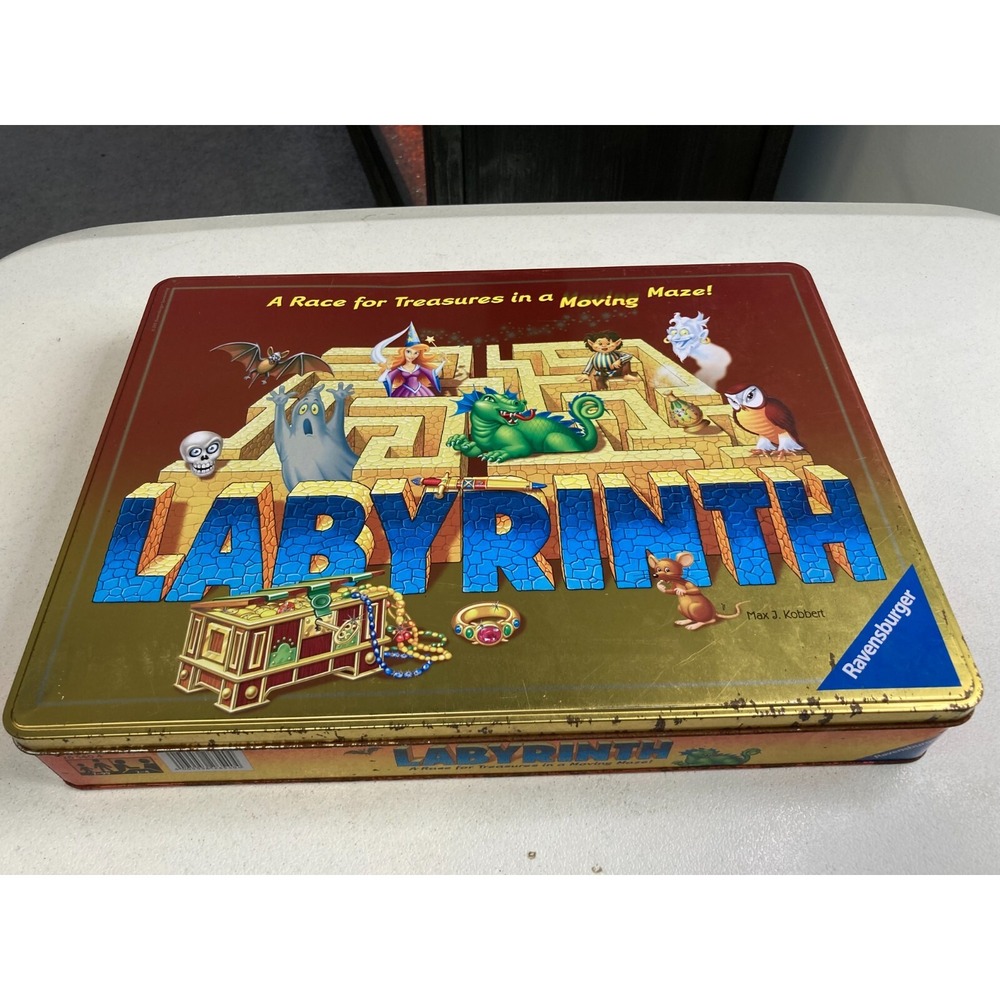 Ravensburger Labyrinth Family Board Game Maze Metal Collectors Box Complete 2011